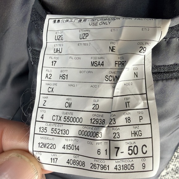 Ermengildo Zegna 100% Silk Blazer Mens 40R ZegnaSilk 2 Vent Dark Gray - Picture 6 of 12